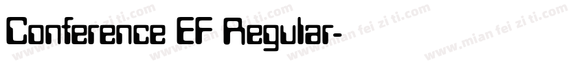 Conference EF Regular字体转换